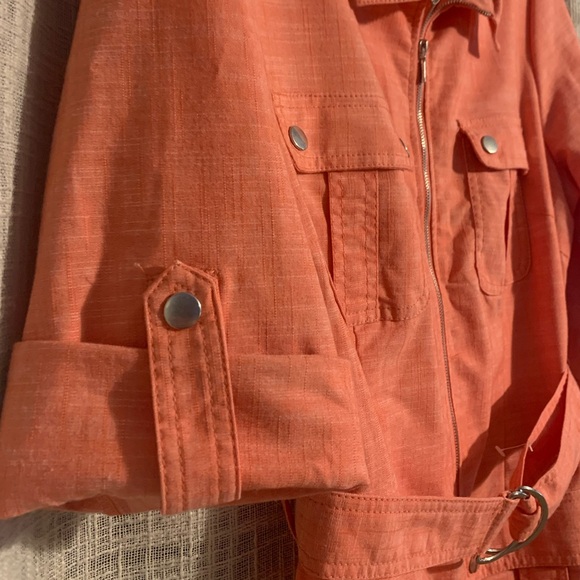 Sharagano Trendy Valencia Orange and Gold Dress Size 16 - Picture 8 of 10